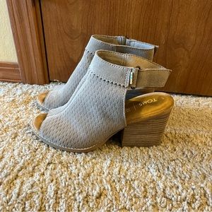 TOMS perforated suede sandals